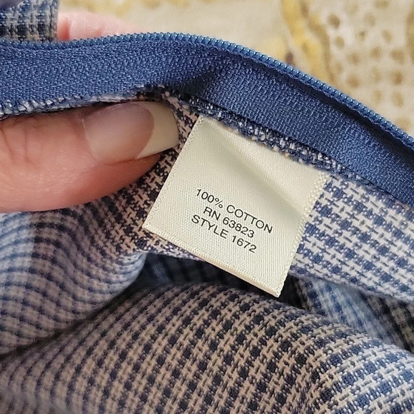 CHRISTOPHER & BANKS MICRO CHECK CROPPED PANTS - Picture 8 of 8